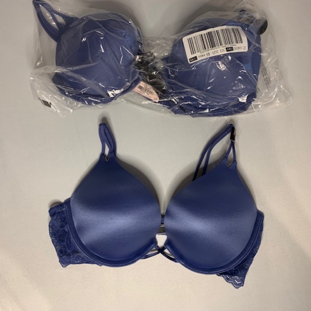 Victorias secret very sexy push up32C Bombshell Bra Marine blue